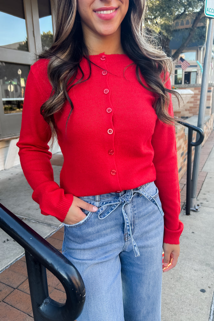 Norrah Cardigan - Red