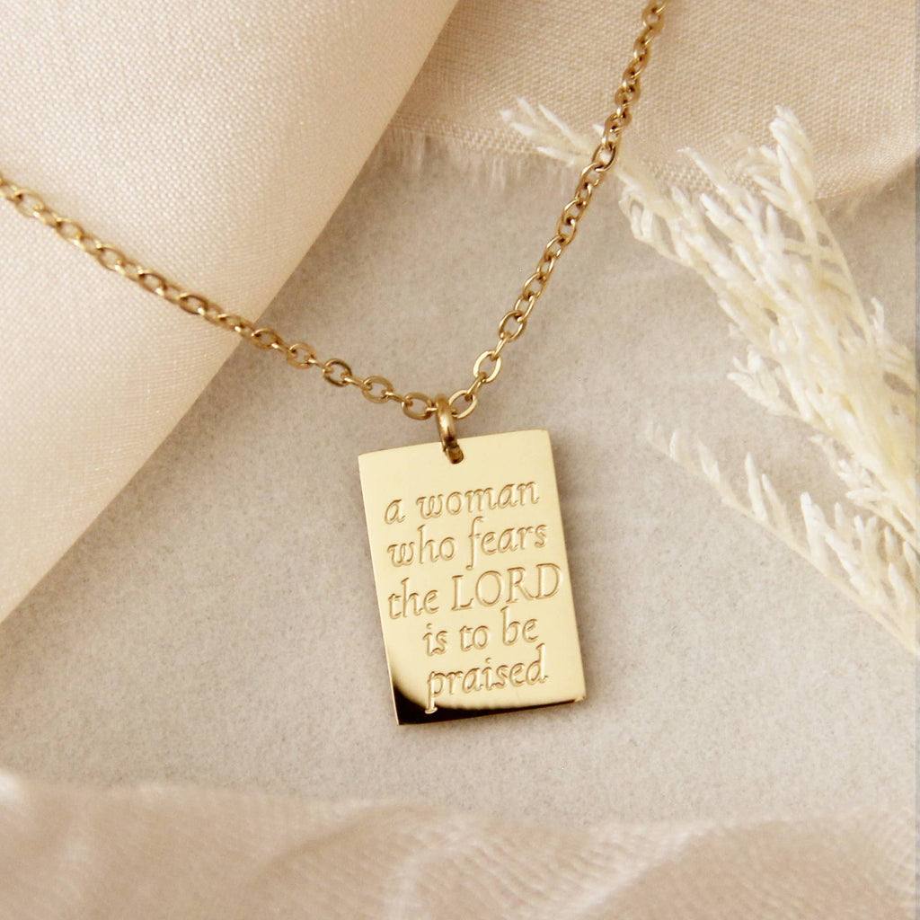 A Woman Who Fears the Lord Proverbs 31 Necklace