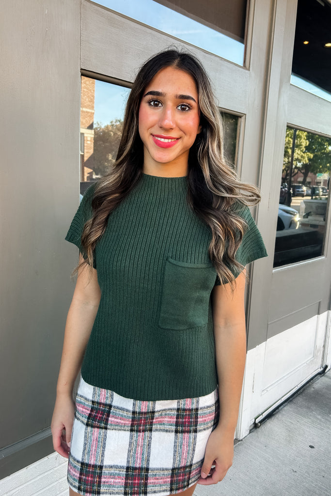 Selena Sweater Top- Green