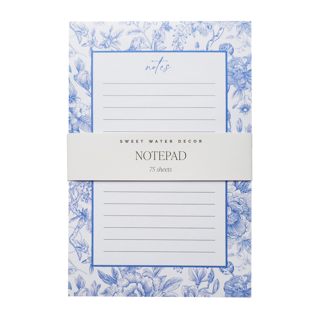 Blue Delft Notepad
