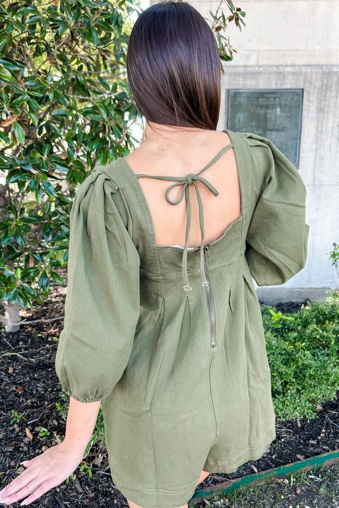 The Adrenia Denim Romper