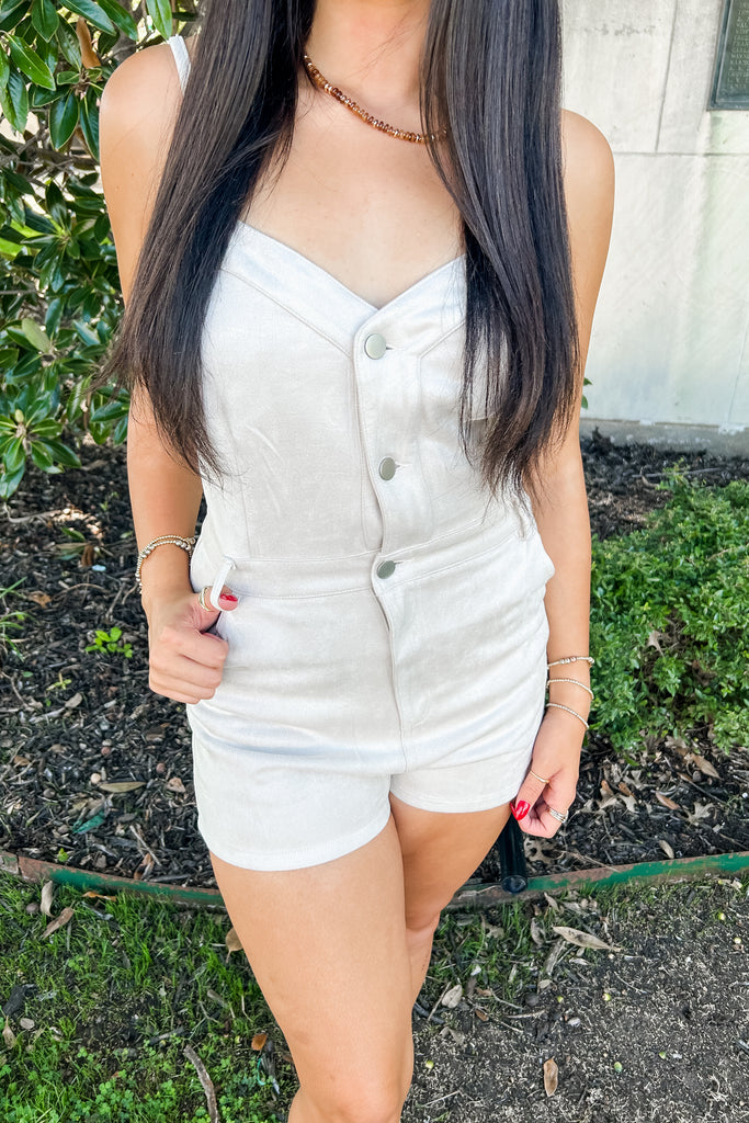 Soft Crush Suede Romper