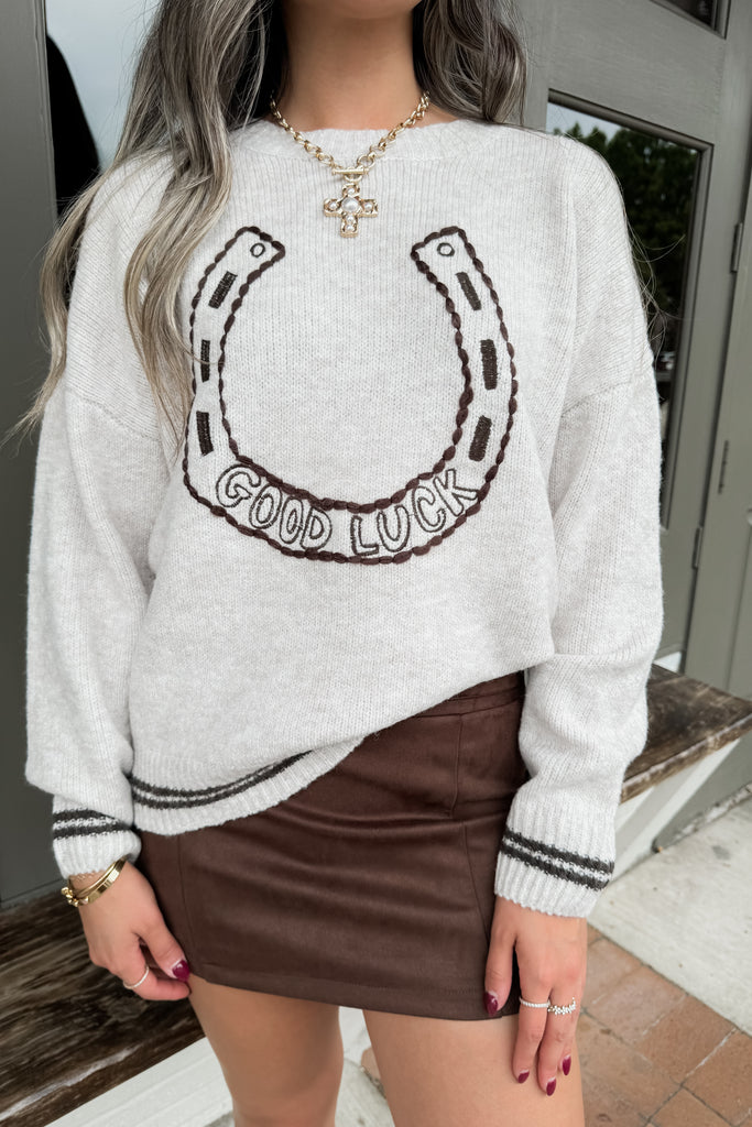 Lucky Horseshoe Sweater