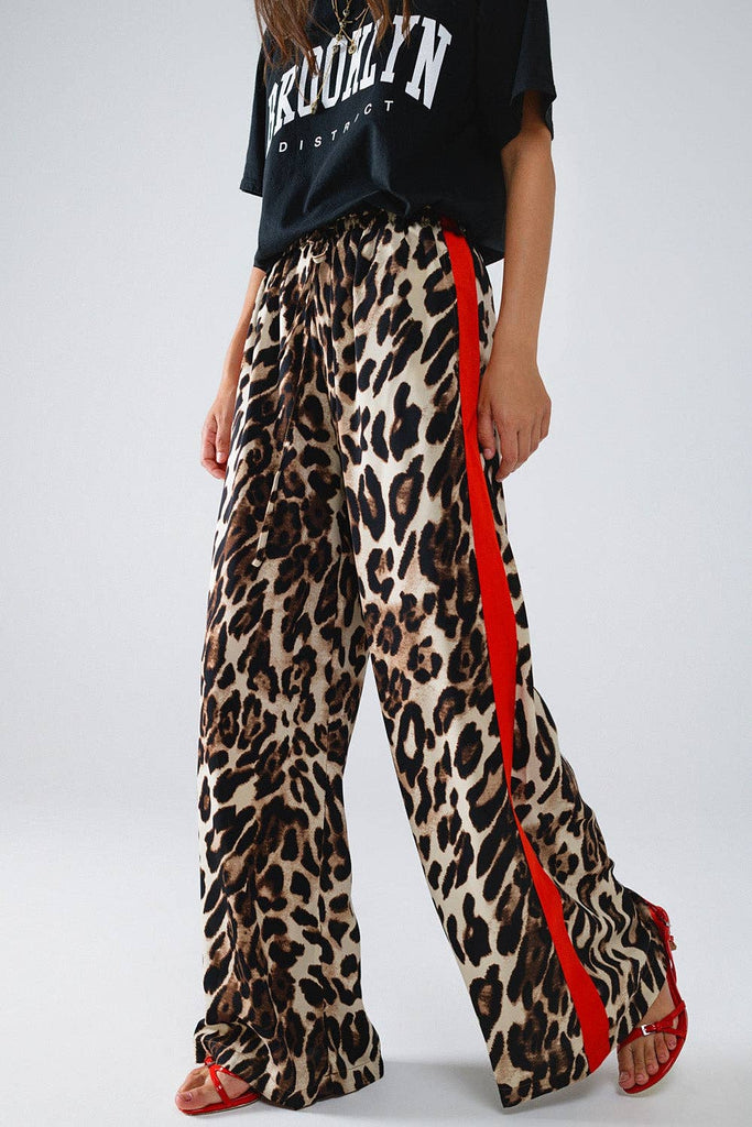 Leopard Straight Pant