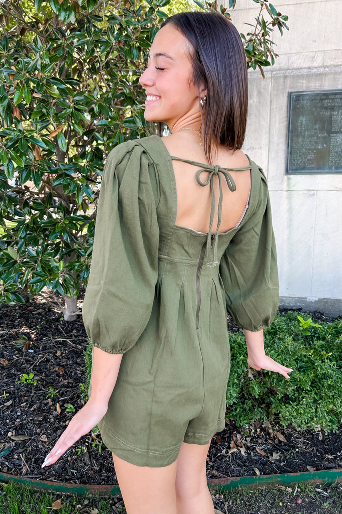 The Adrenia Denim Romper