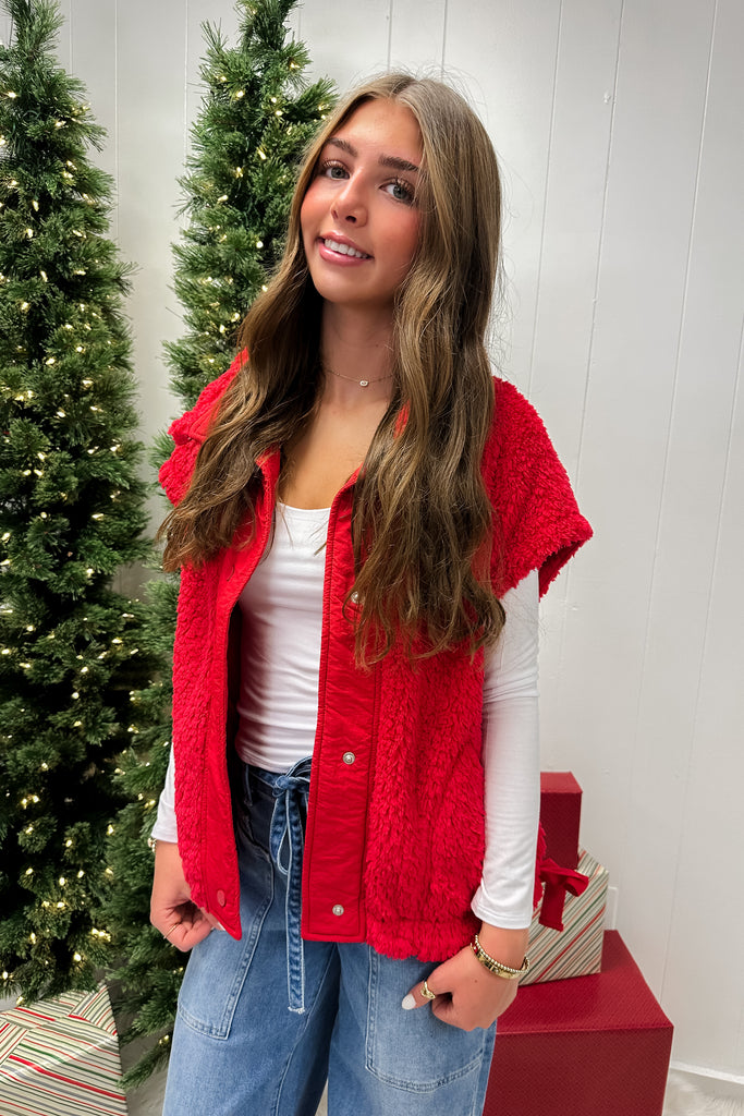 Stella Joy Vest-Red