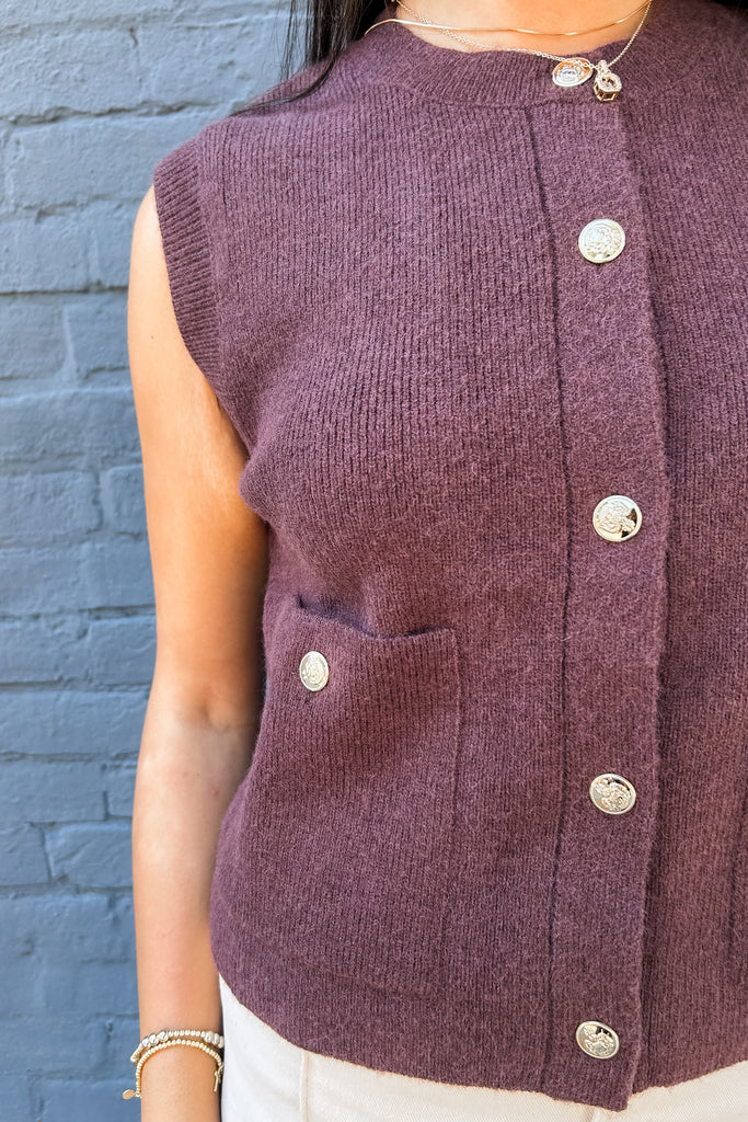 The Jana Button Down Vest Top