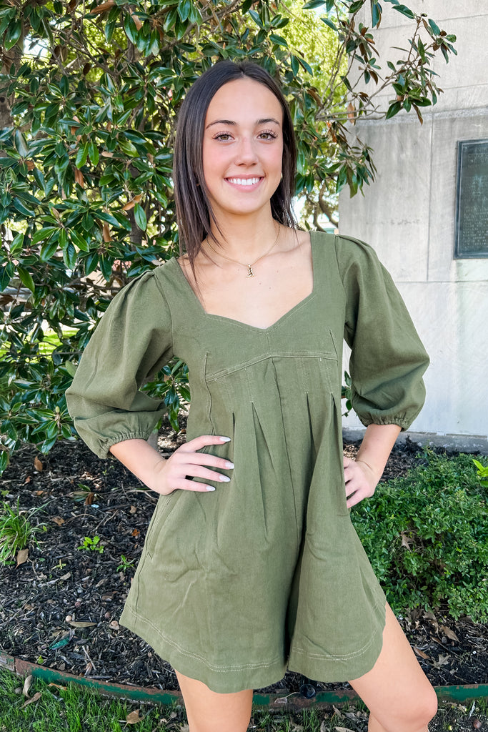 The Adrenia Denim Romper