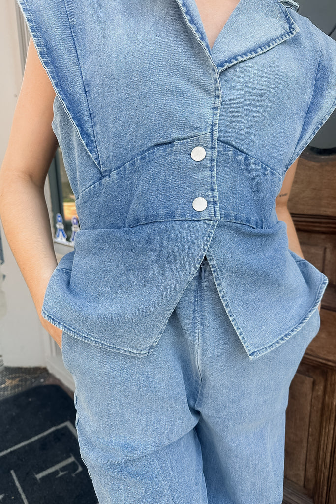 Brinley Denim Jumpsuit