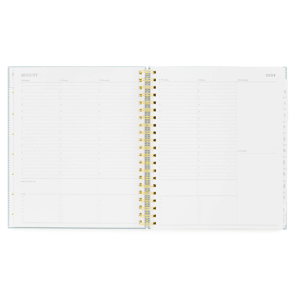 2024-2025 Large Weekly Spiral Academic Planner