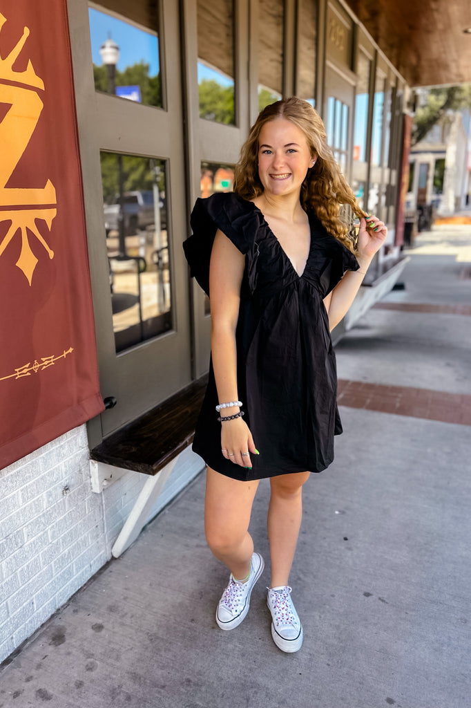 Stadium Sass Dress- Black