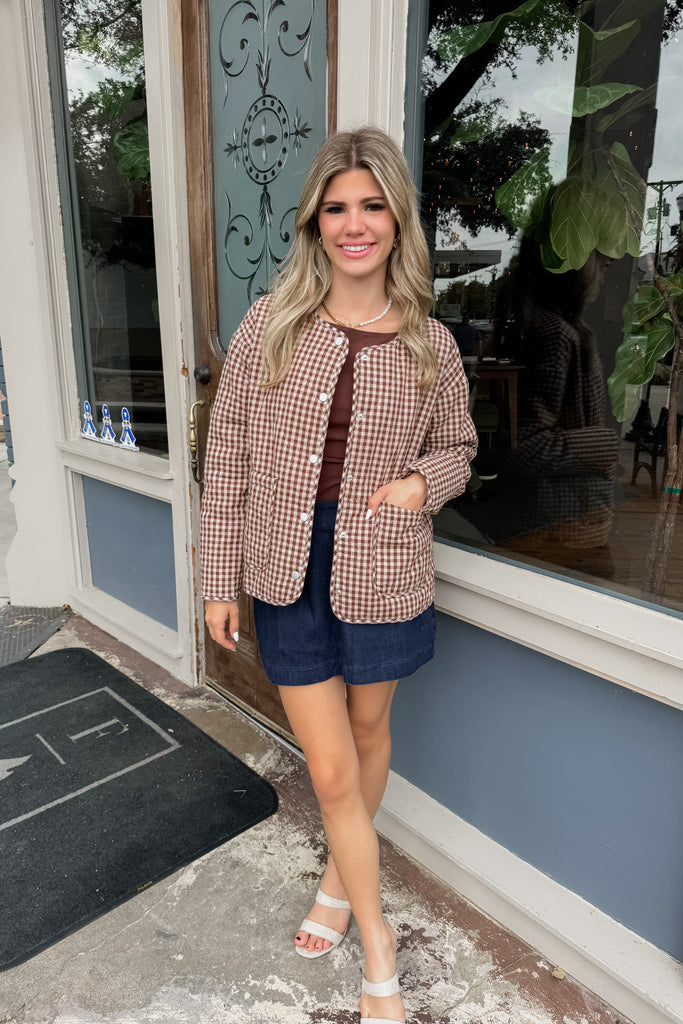 Birch Gingham Jacket
