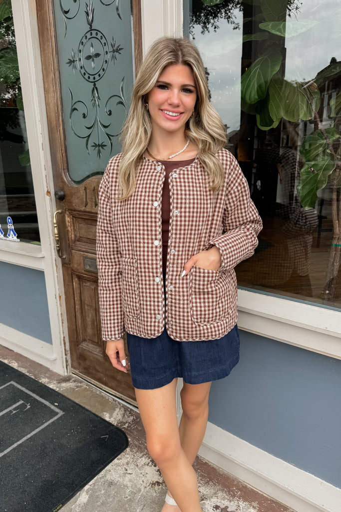 Birch Gingham Jacket