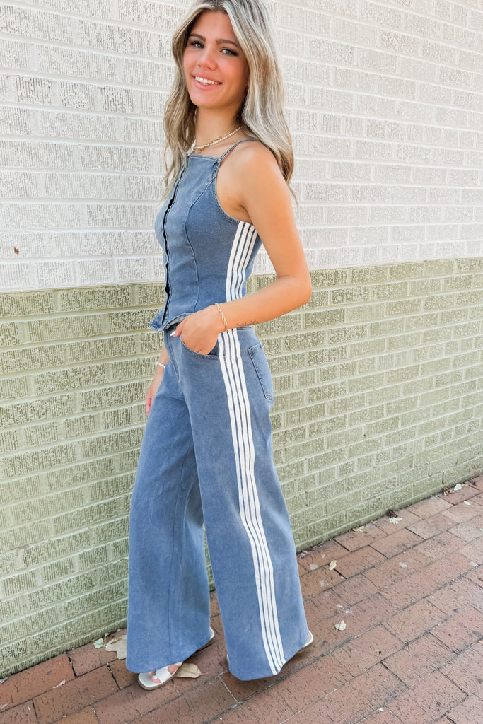 Kinsley Striped Denim Pants