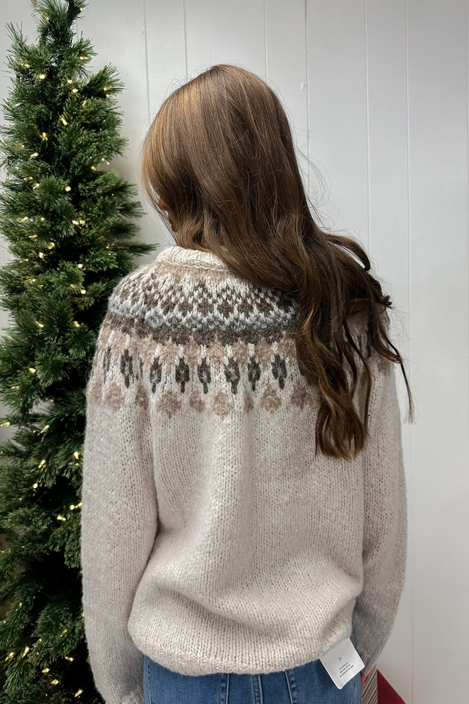 Collins Knit Sweater- Ivory