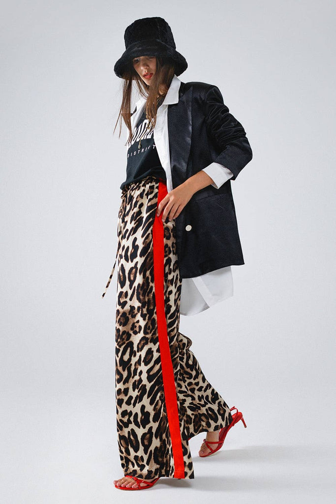 Leopard Straight Pant