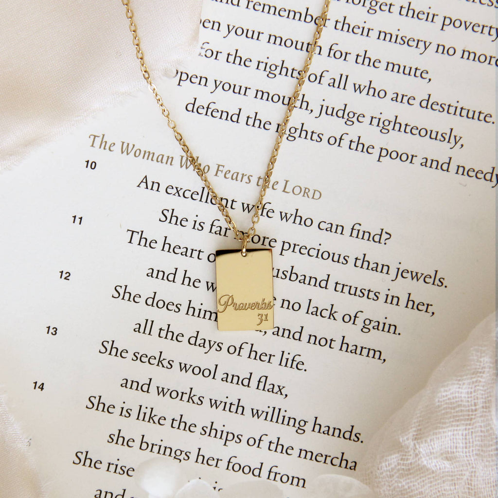 A Woman Who Fears the Lord Proverbs 31 Necklace