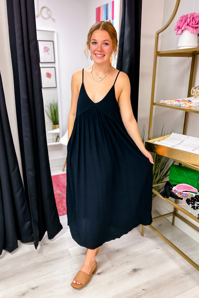 Carelessly Dreaming Dress- Black