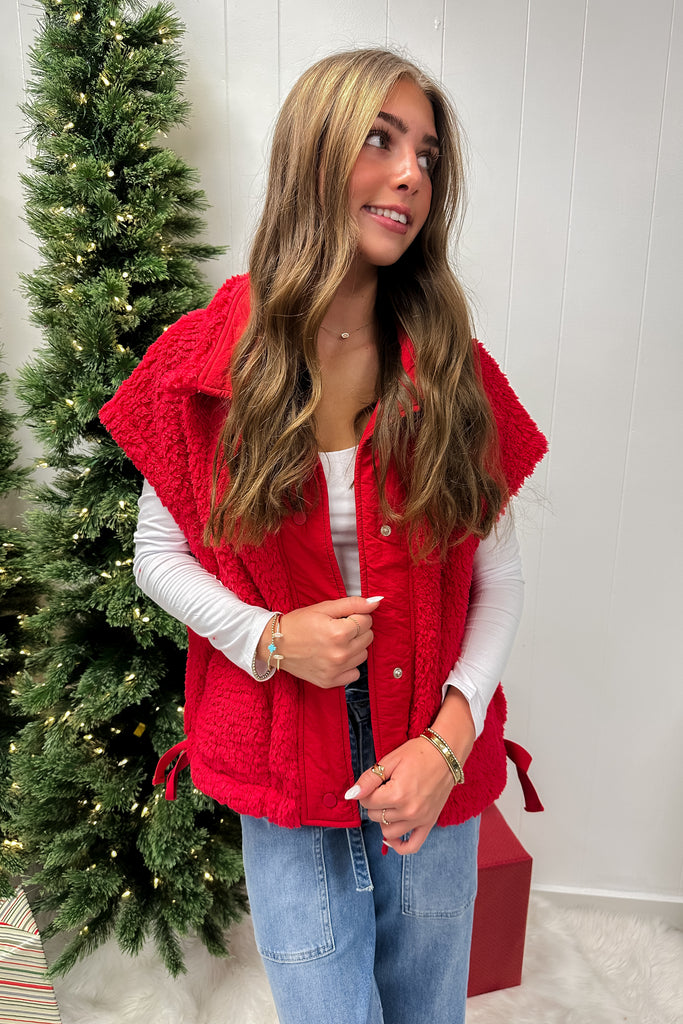 Stella Joy Vest-Red