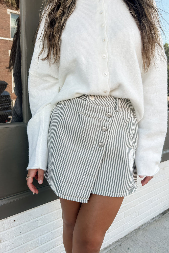 The Darine Striped Skirt