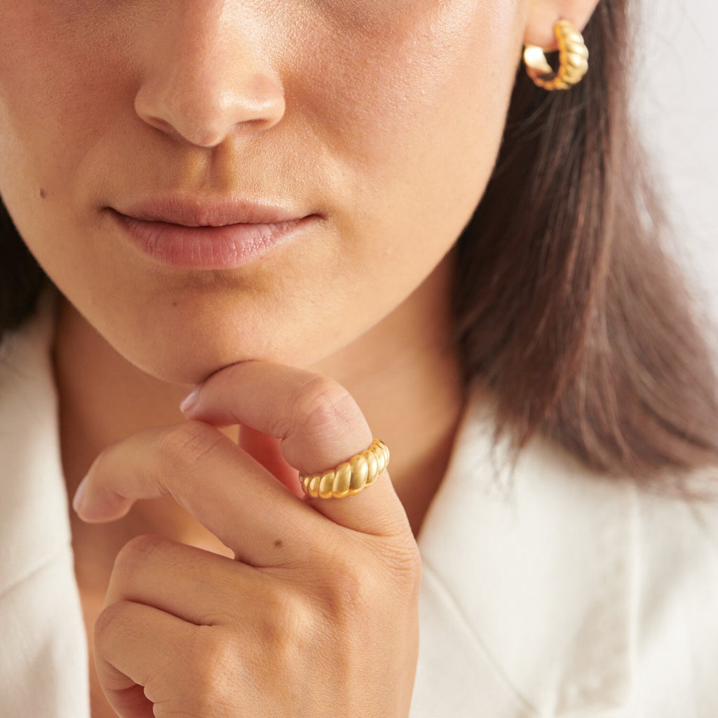 Harper Twist Waterproof Gold Ring