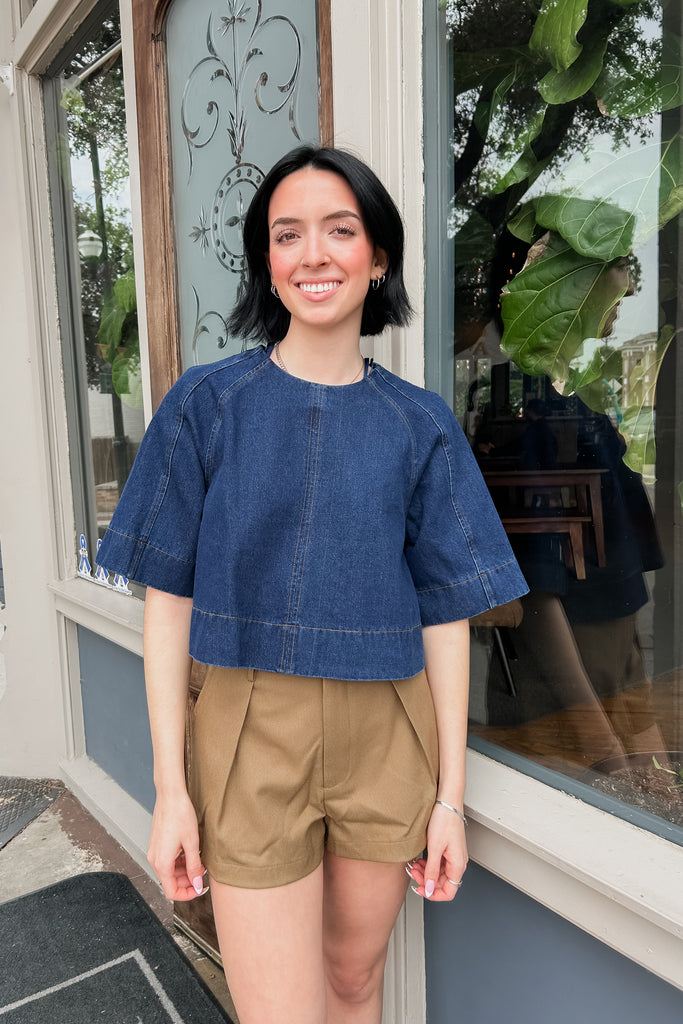 Ainsley Pleated Shorts - Mocha