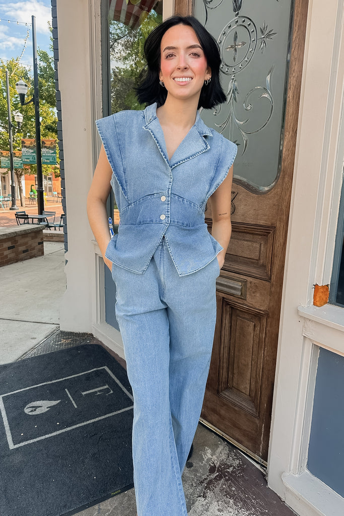 Brinley Denim Jumpsuit