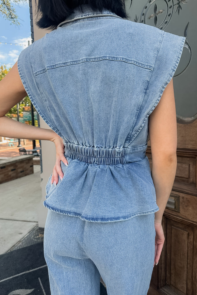 Brinley Denim Jumpsuit