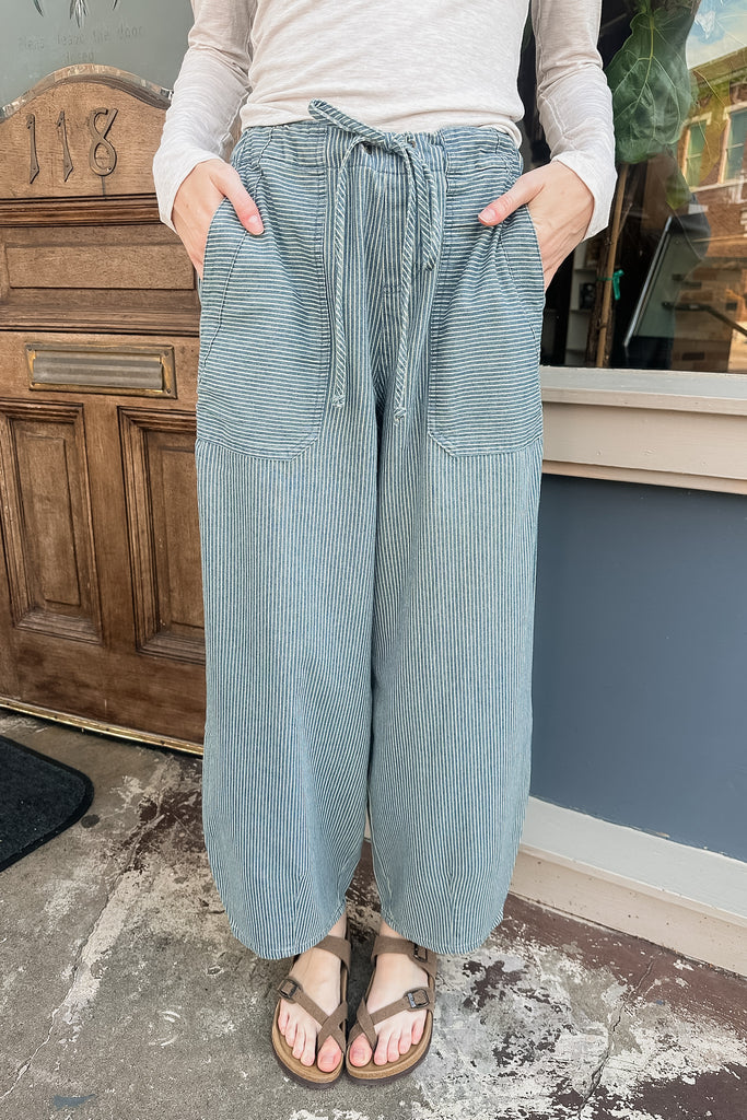 Emberly Stripe Denim Pants