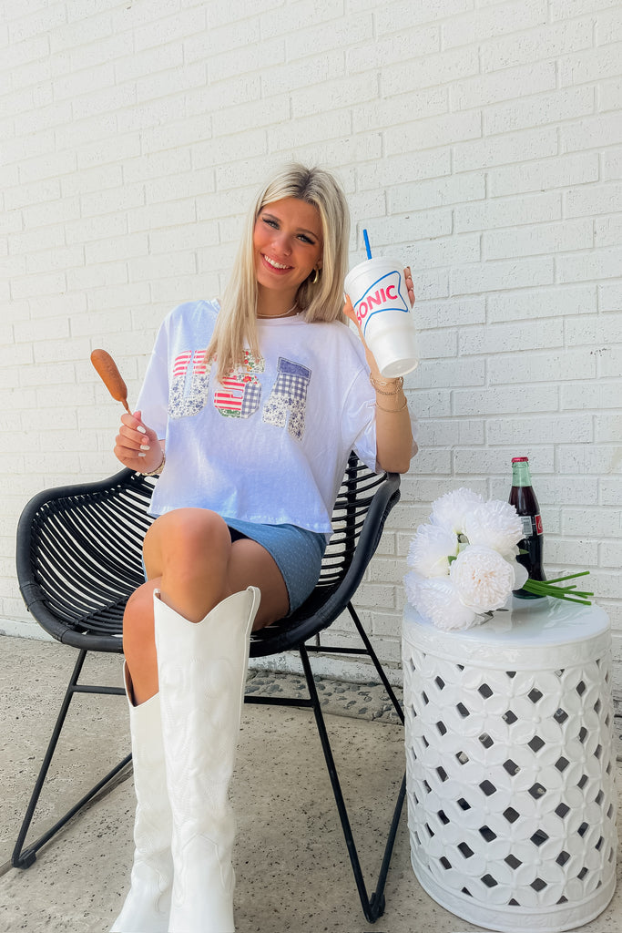 USA Patchwork Top