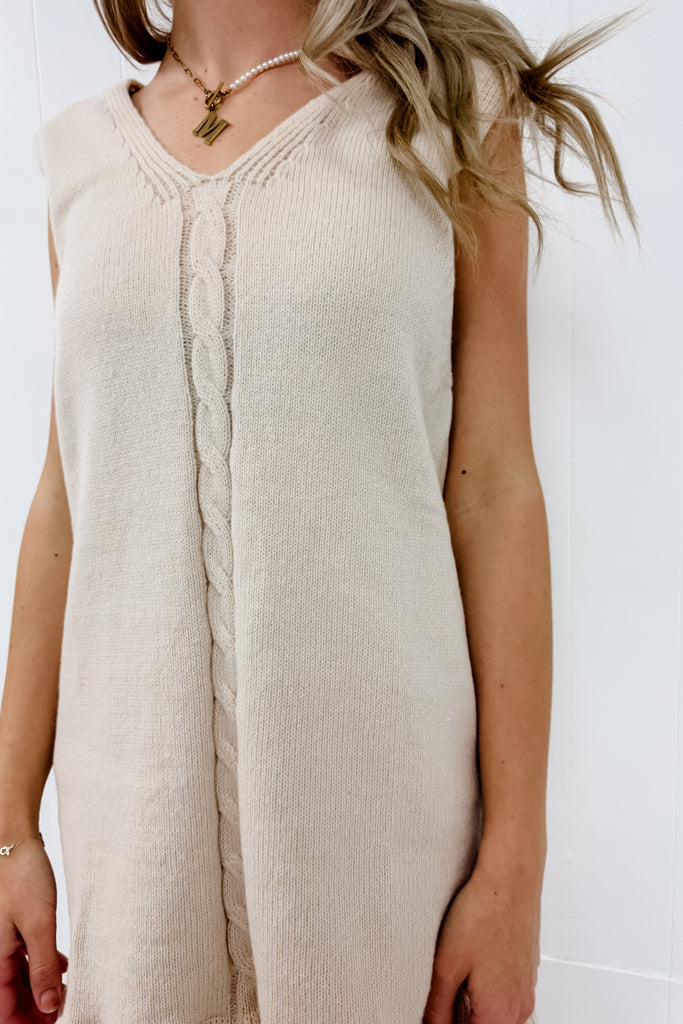 Peyton Knit Dress- Oatmeal