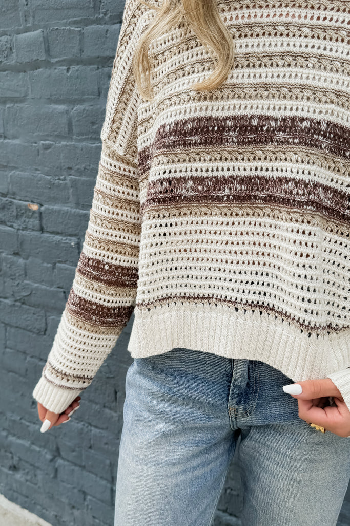 The Coralie Open Knit Top