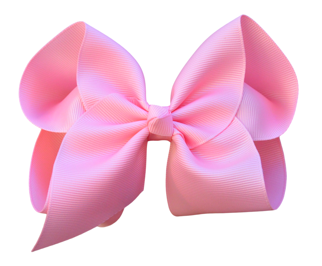 3 Solid Grosgrain Bow: Pink / 3 Inch