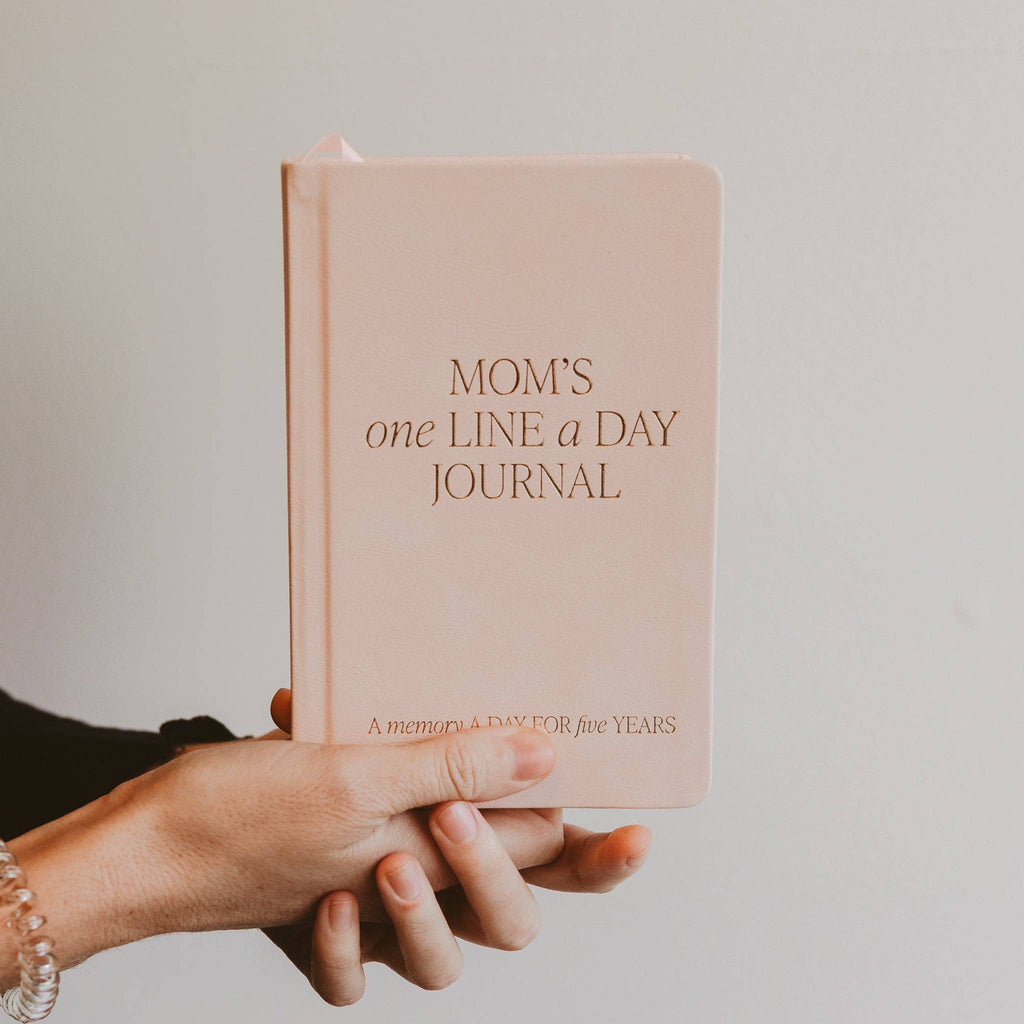 Mom's One Line A Day Leather Journal - Mother's Day Gifts