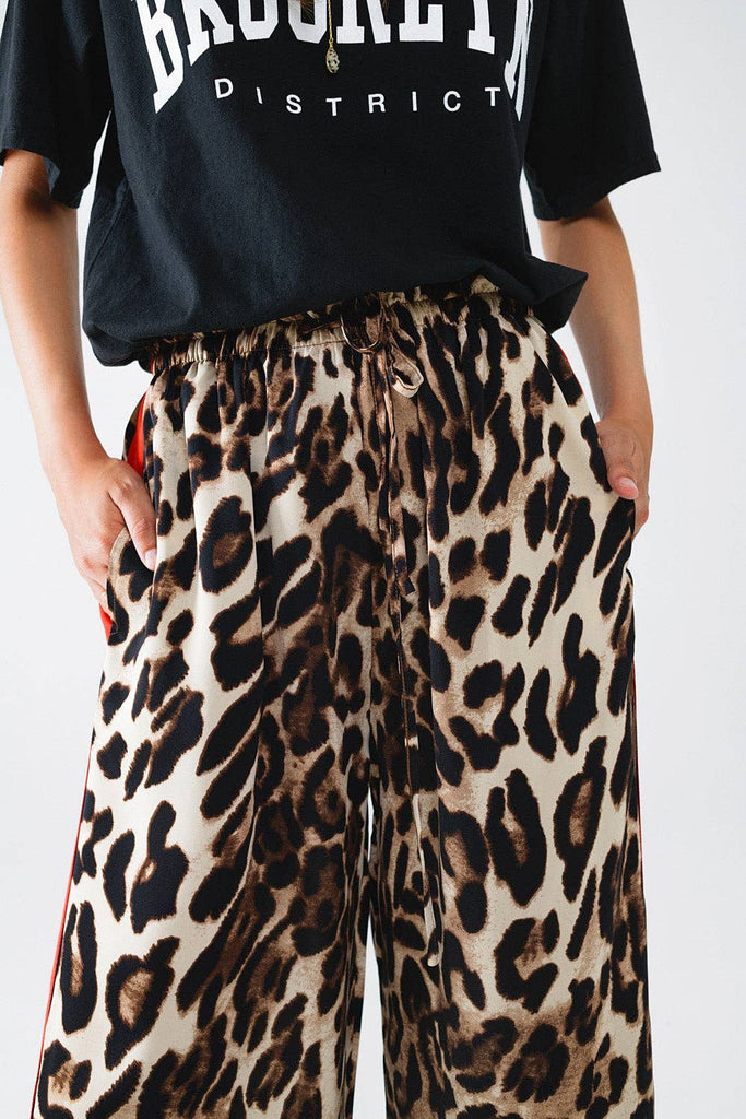 Leopard Straight Pant