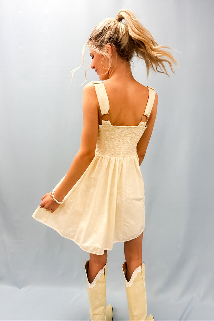 Somewhere with You Dress- Butter Yellow