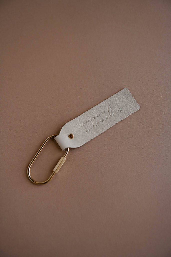 There Will Be Miracles Blonde Key Fob | Christian Keychain