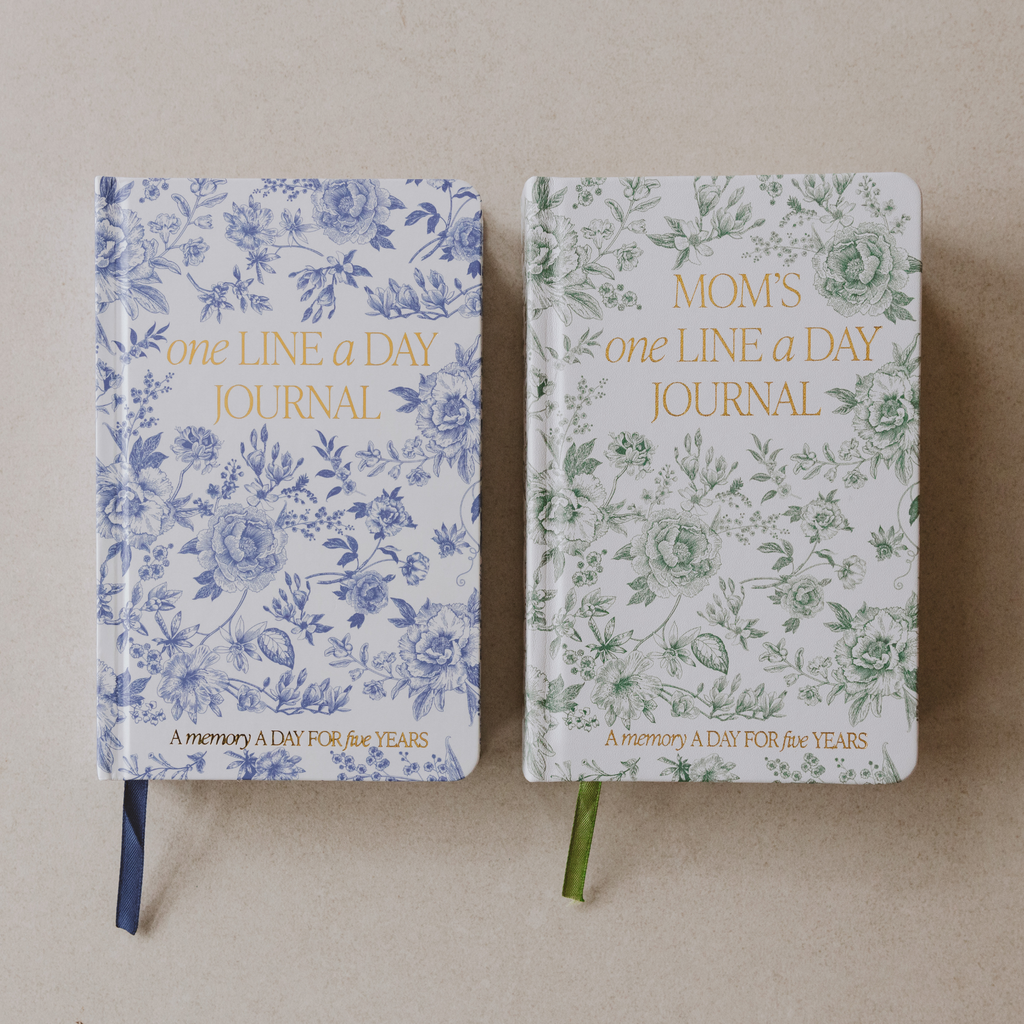 Blue Delft One Line A Day Fabric Journal