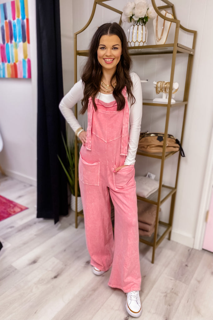 The Penelope Overalls- Pink