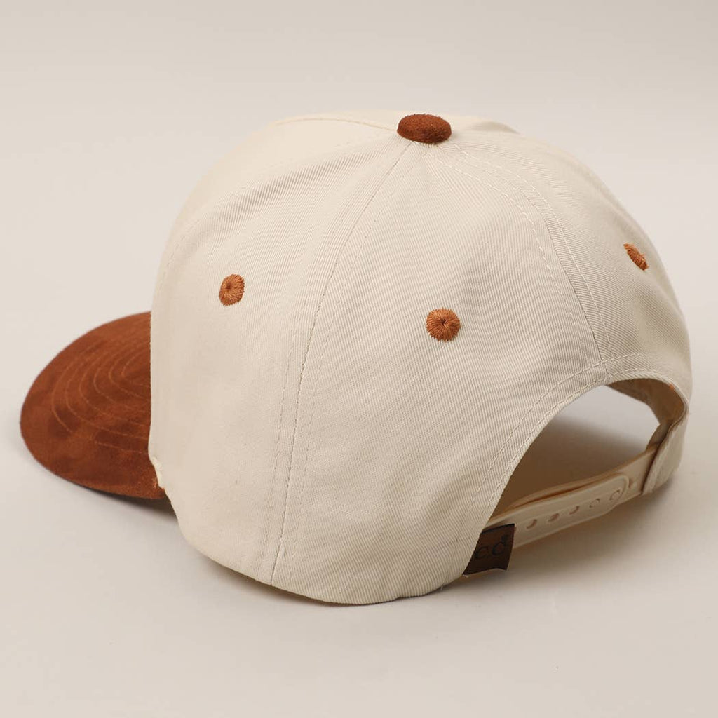 RAISING BELIEVERS Suede Two-Tone Trucker Hat: GRY / One Size