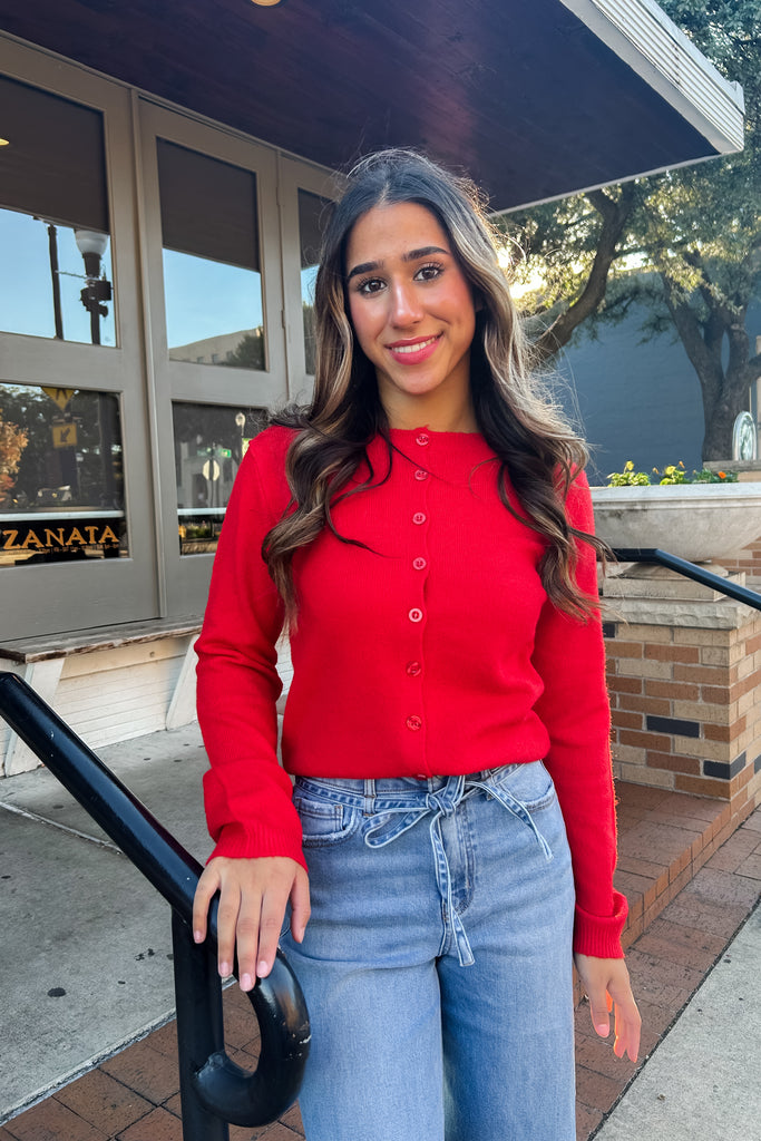 Norrah Cardigan - Red