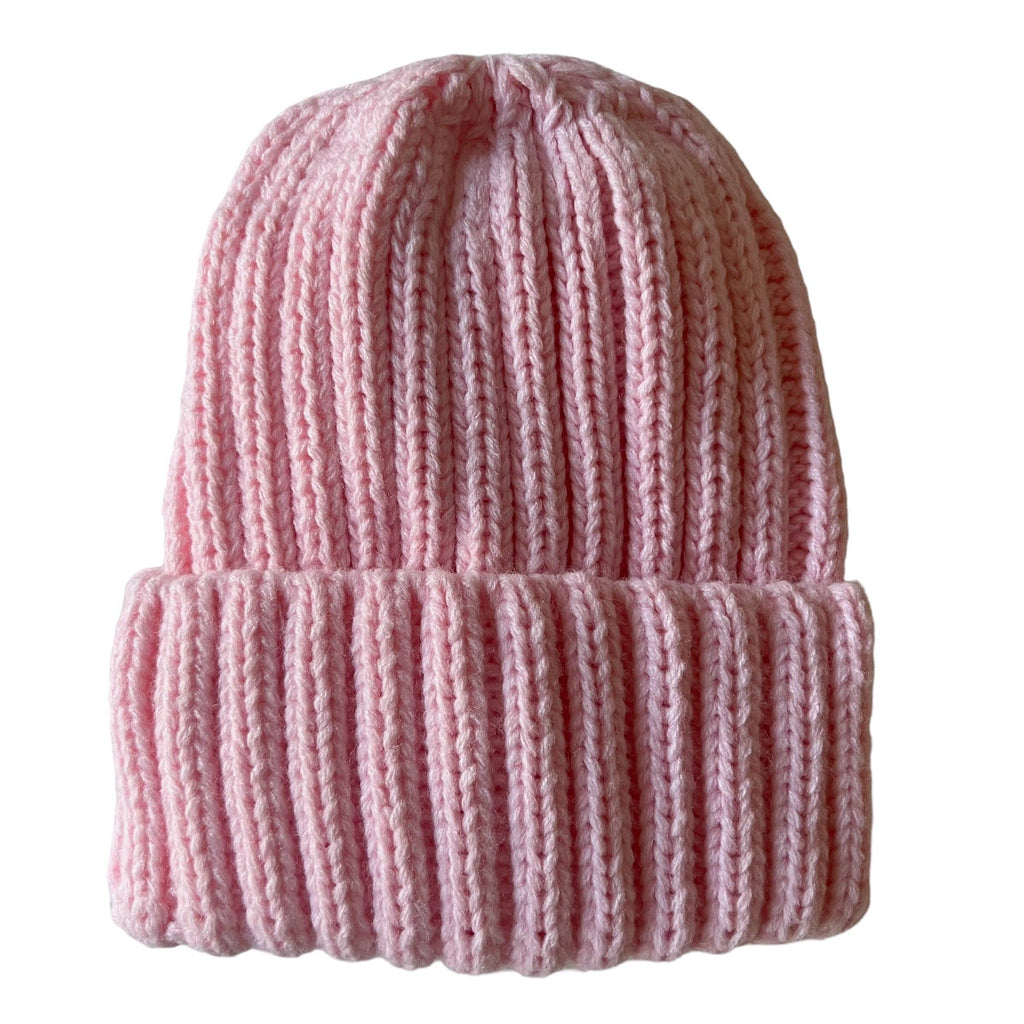 Chunky Knit Hat: Pink Sugar