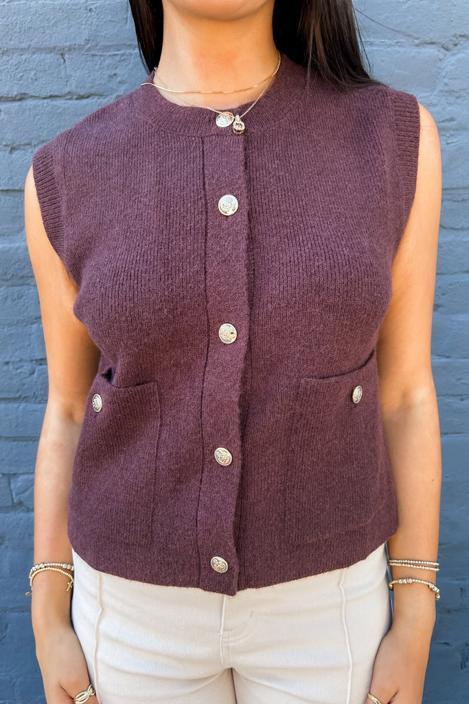 The Jana Button Down Vest Top