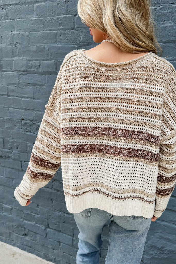 The Coralie Open Knit Top