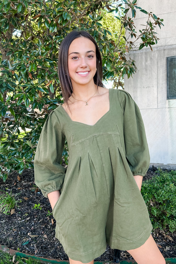 The Adrenia Denim Romper