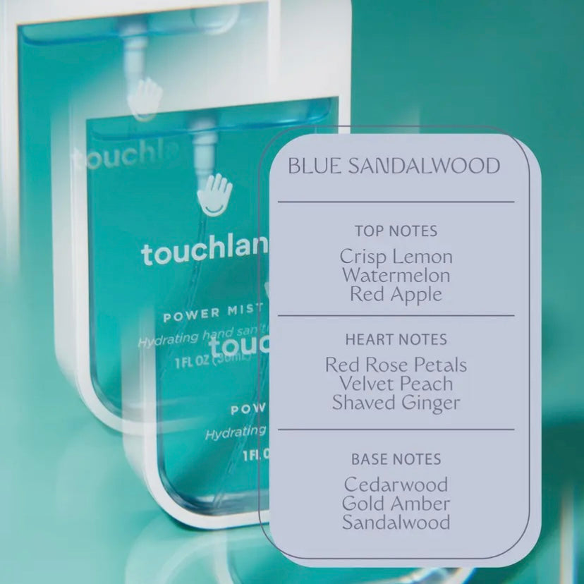 Touchland Hand Sanitizer- Blue Sandalwood – Simply Kate