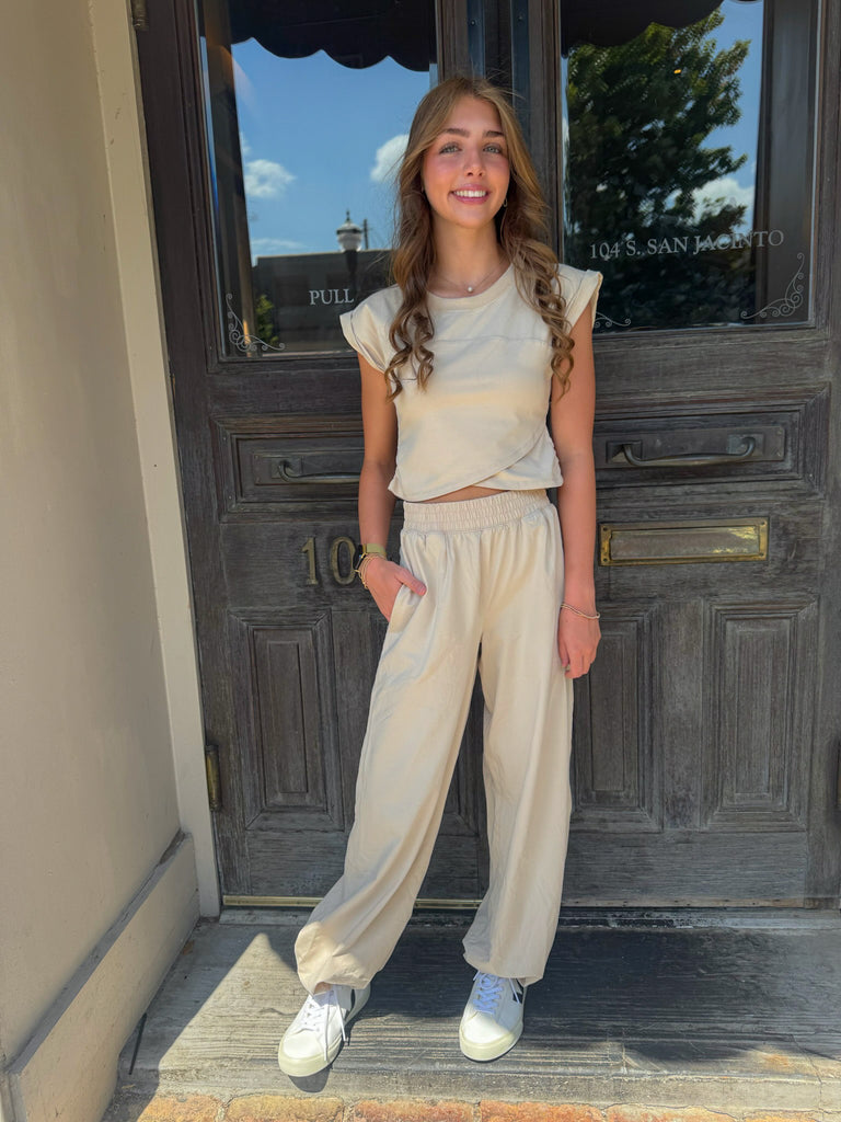 Willa Joggers- Bone
