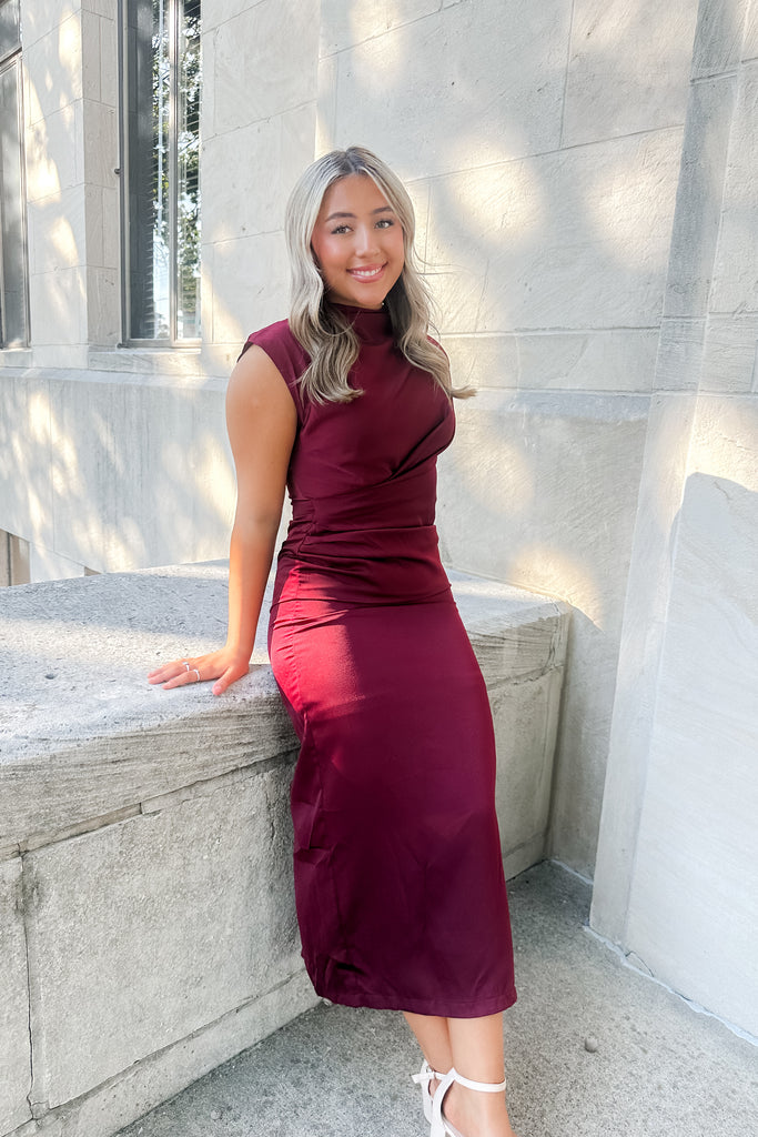 Mary Dress- Wine