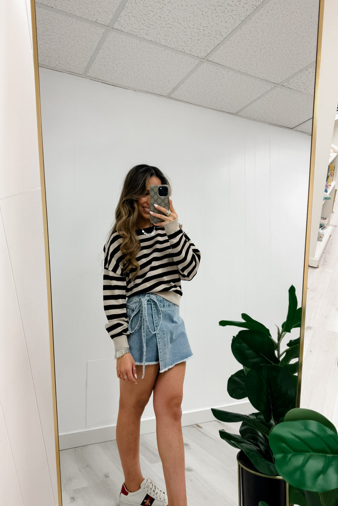 Evetta Striped Sweater