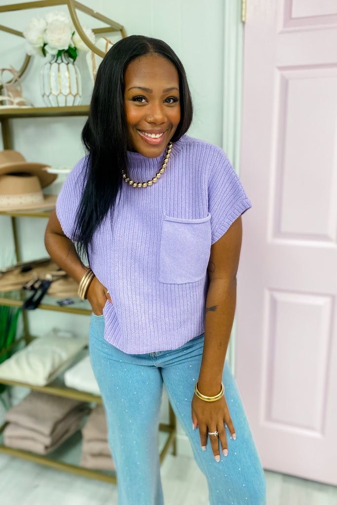 Casual Chic Top- Lavender